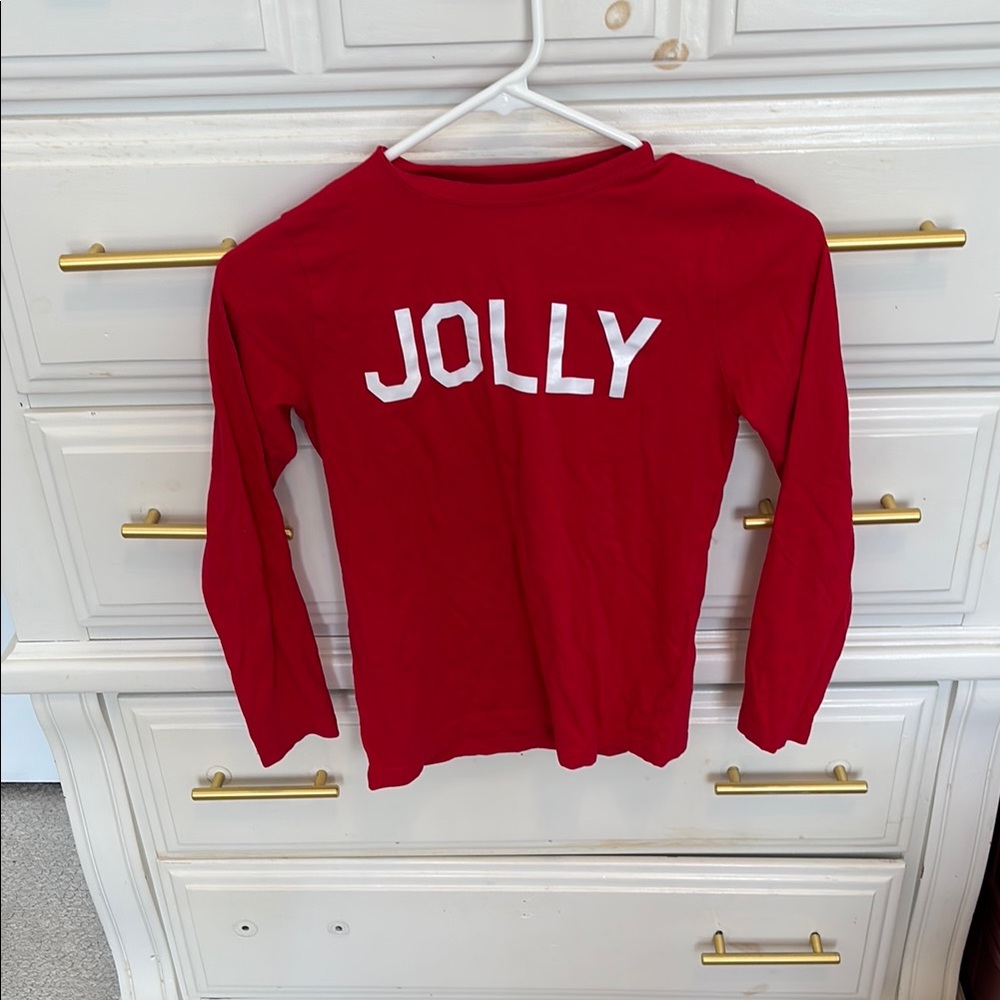 Crewcuts Vibrant Red 'Jolly' Long Sleeve Tee